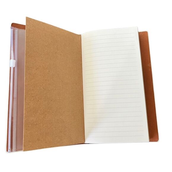 Crystal Ball & Bonsai Tree Faux Leather Reusable Travelers Notebook 8x4.5” - Picture 5 of 8